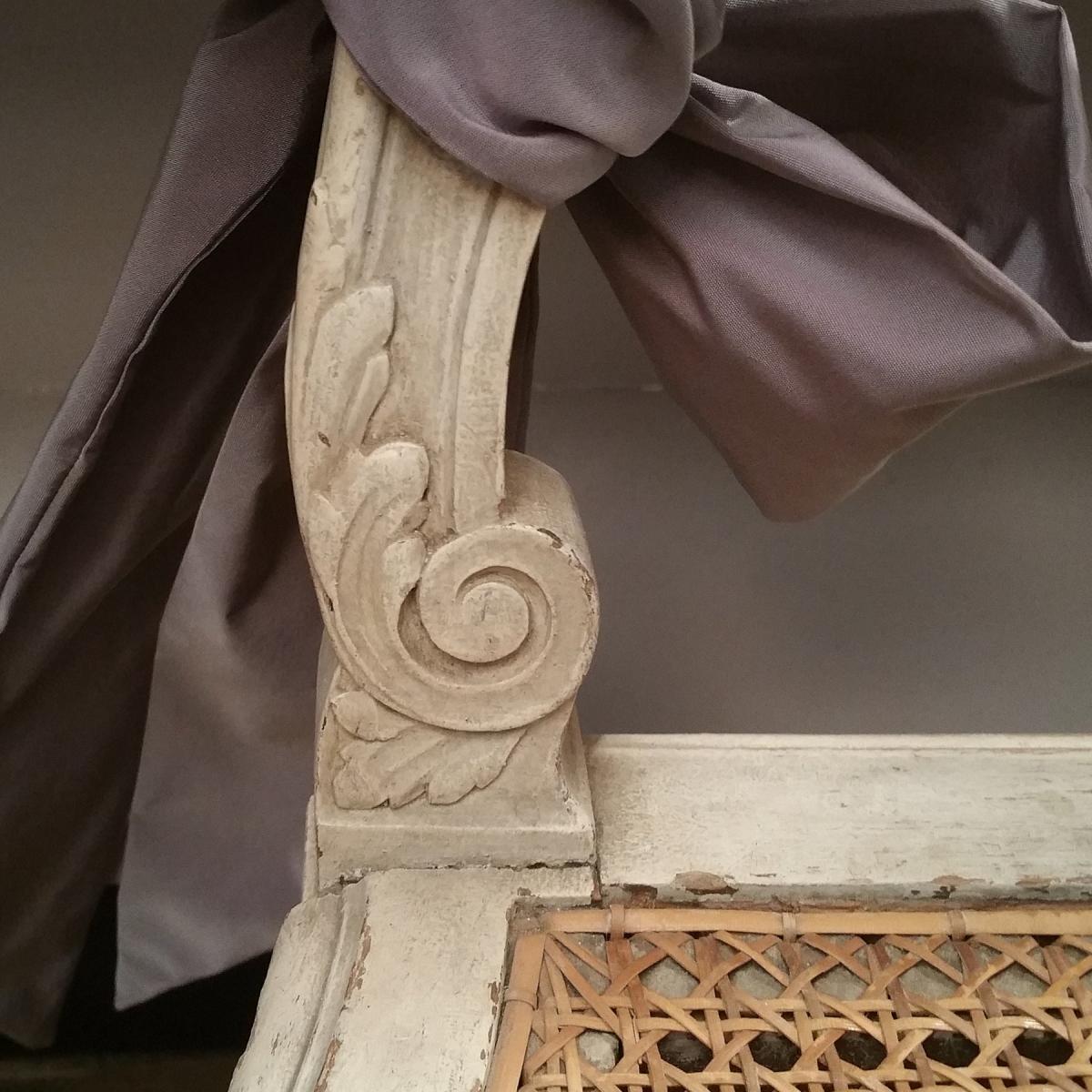 Paire Chaises Cannées Style Louis XVI-photo-4