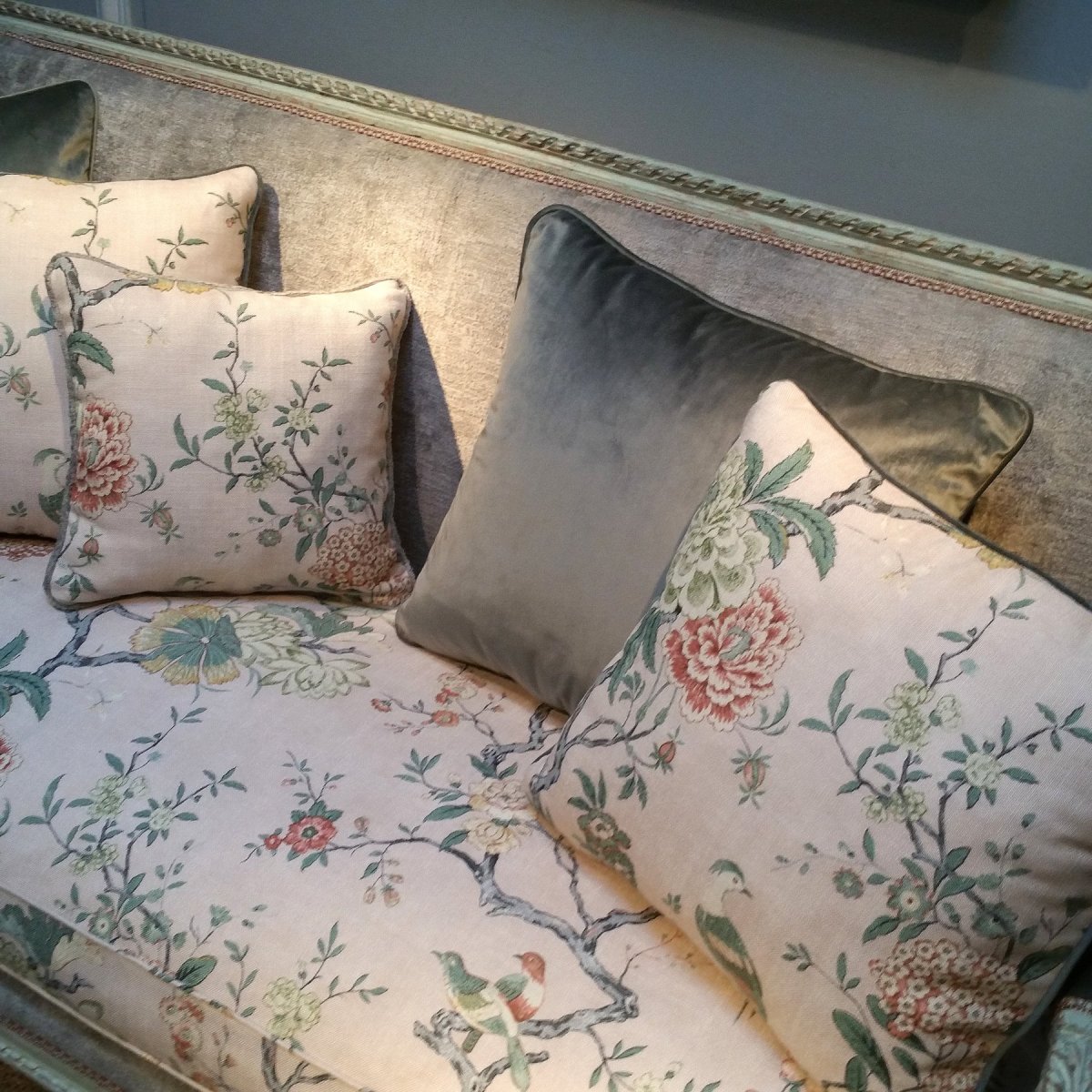 Banquette Patinée De Style Louis XVI-photo-4