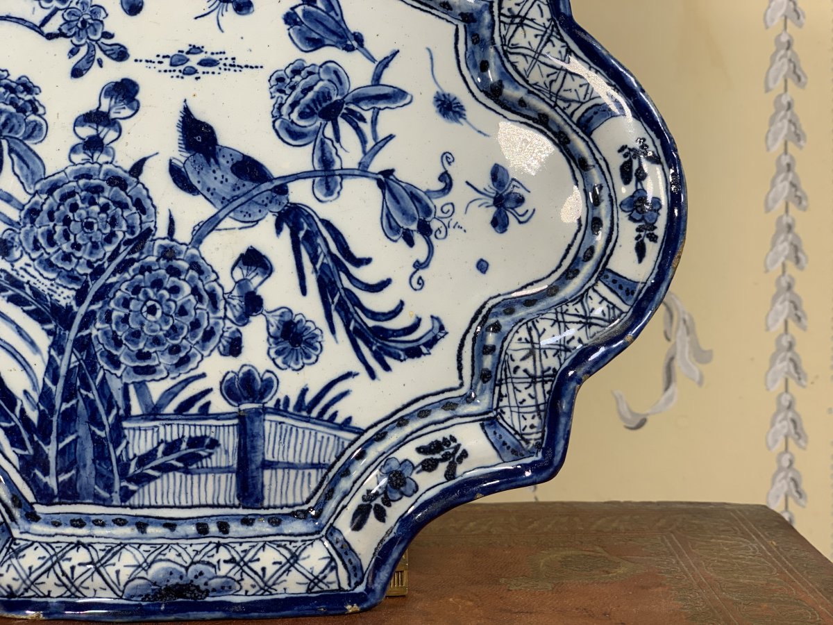 Delft Plate, Middle Of The XVIIIth Century.-photo-3