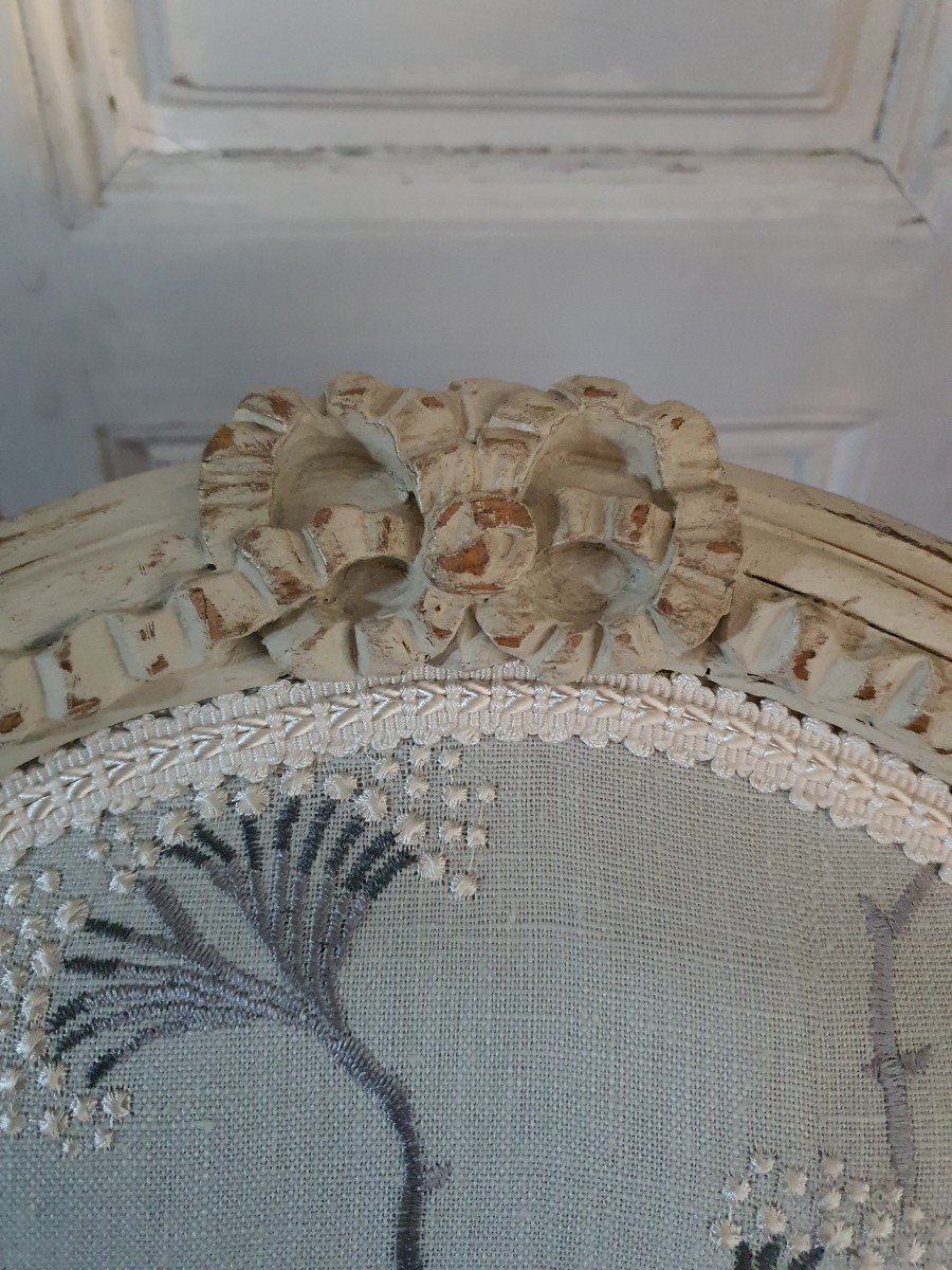 Paire De Chaises Epoque Louis XVI -photo-3