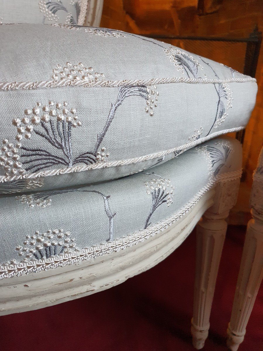 Paire De Chaises Epoque Louis XVI -photo-3