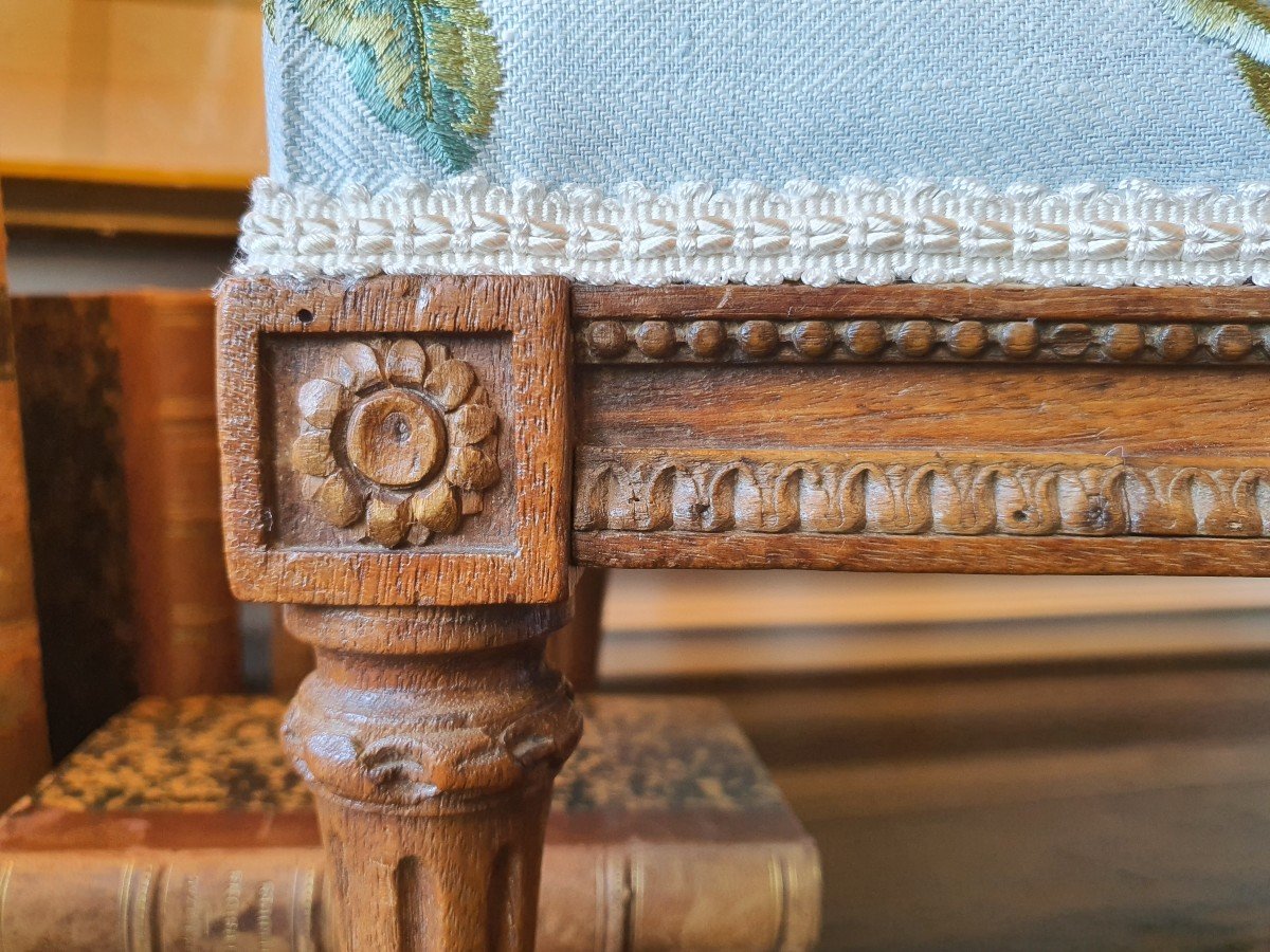 Tabouret De Pieds Style Louis XVI -photo-2