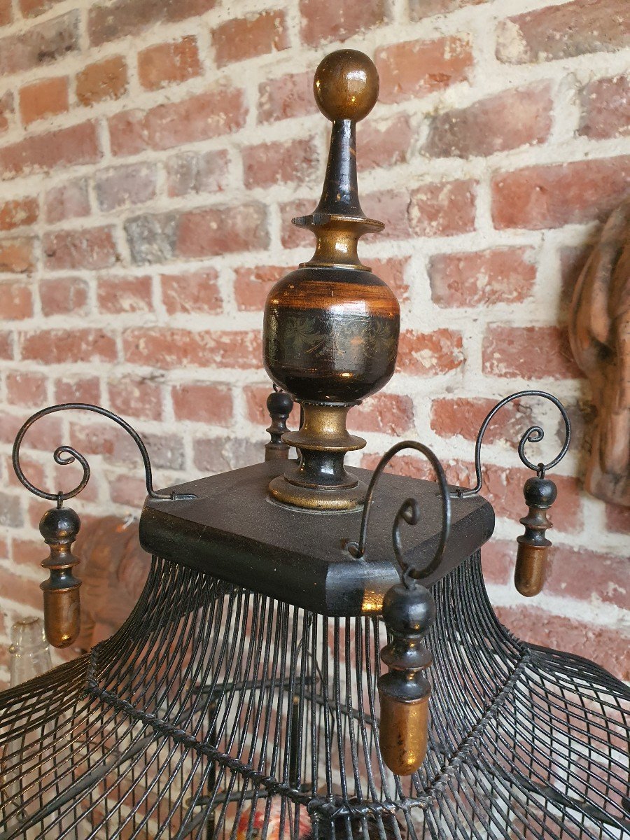Grande Cage à Oiseaux Fin XIXeme -photo-2