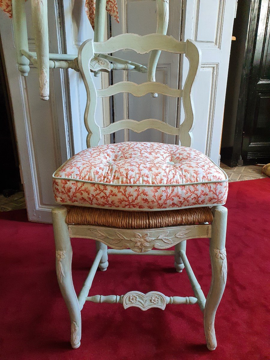 Paire Chaises Provence XVIIIÈme -photo-4