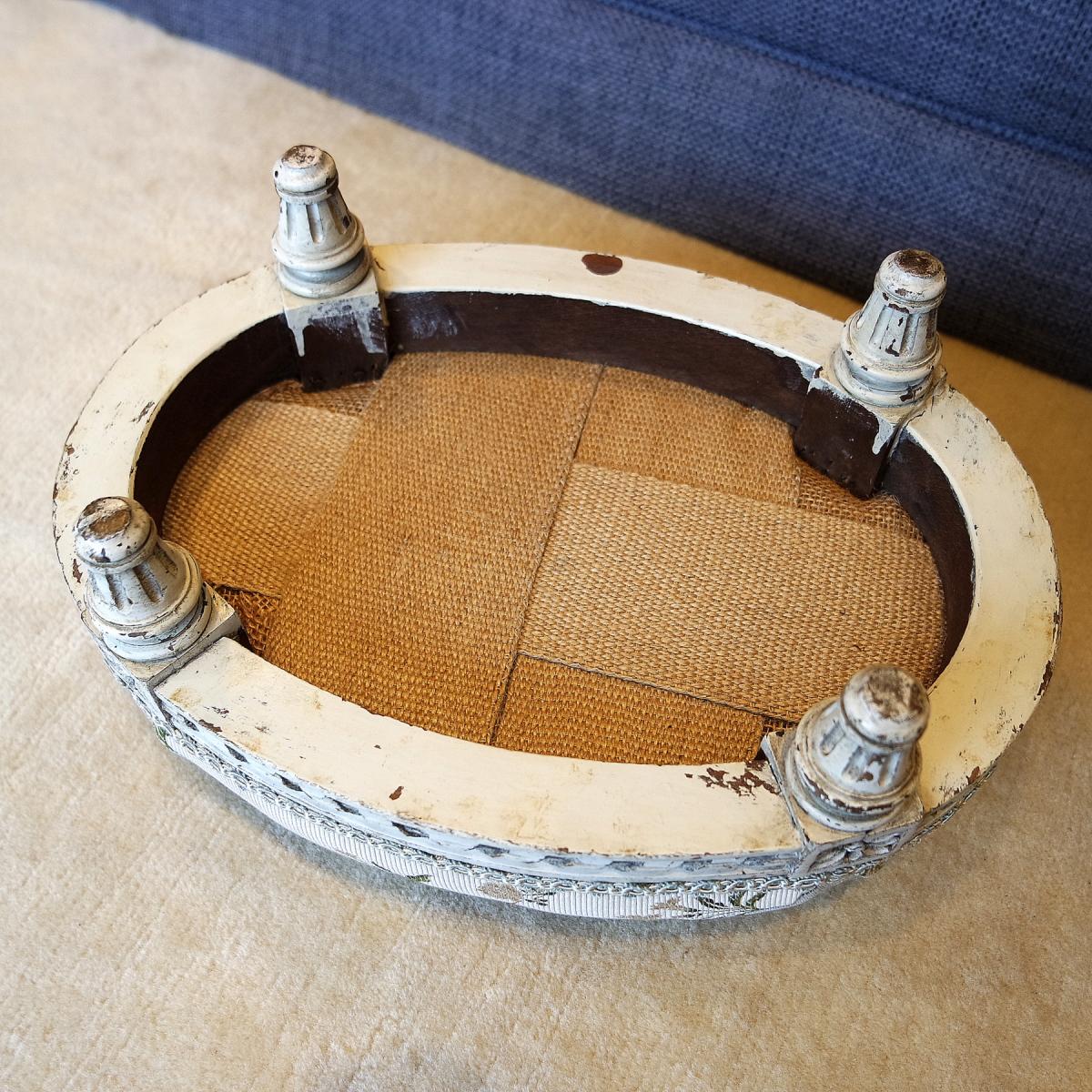Tabouret De Pied XIXème Style Louis XVI-photo-5