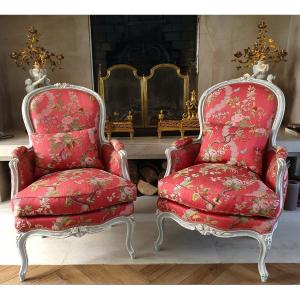 Pair Of Bergères Louis XV Period