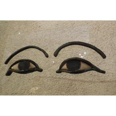 A Great Pair Of Eye Mask Sarcophagus