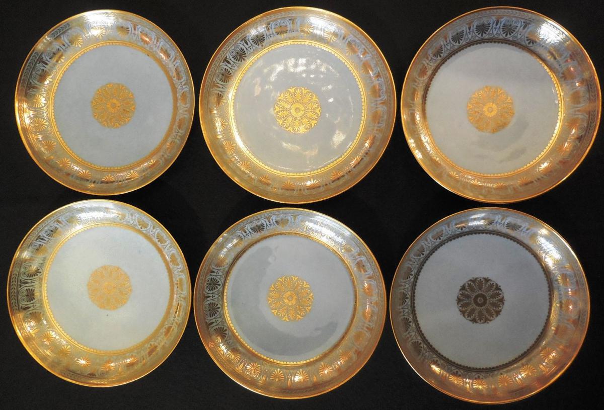 Six Coupelles De S&egrave;vres, Service De Table Du Roi Louis-philippe
