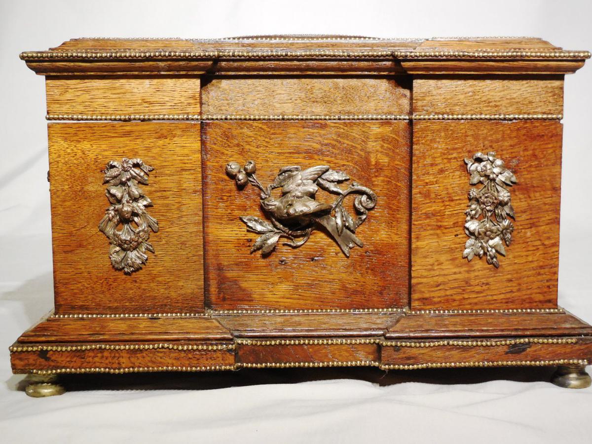 Safe And Oak Wall Tin, Then XIX-photo-2