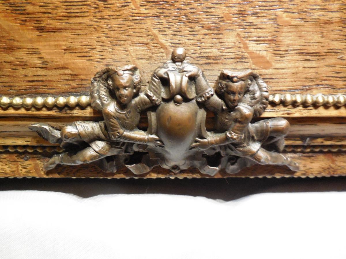 Safe And Oak Wall Tin, Then XIX-photo-3