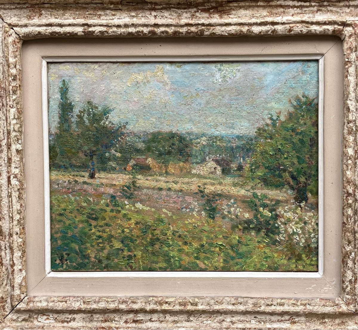 Ludovic Vallée (1864-1939) Village Of Rongéres-photo-4