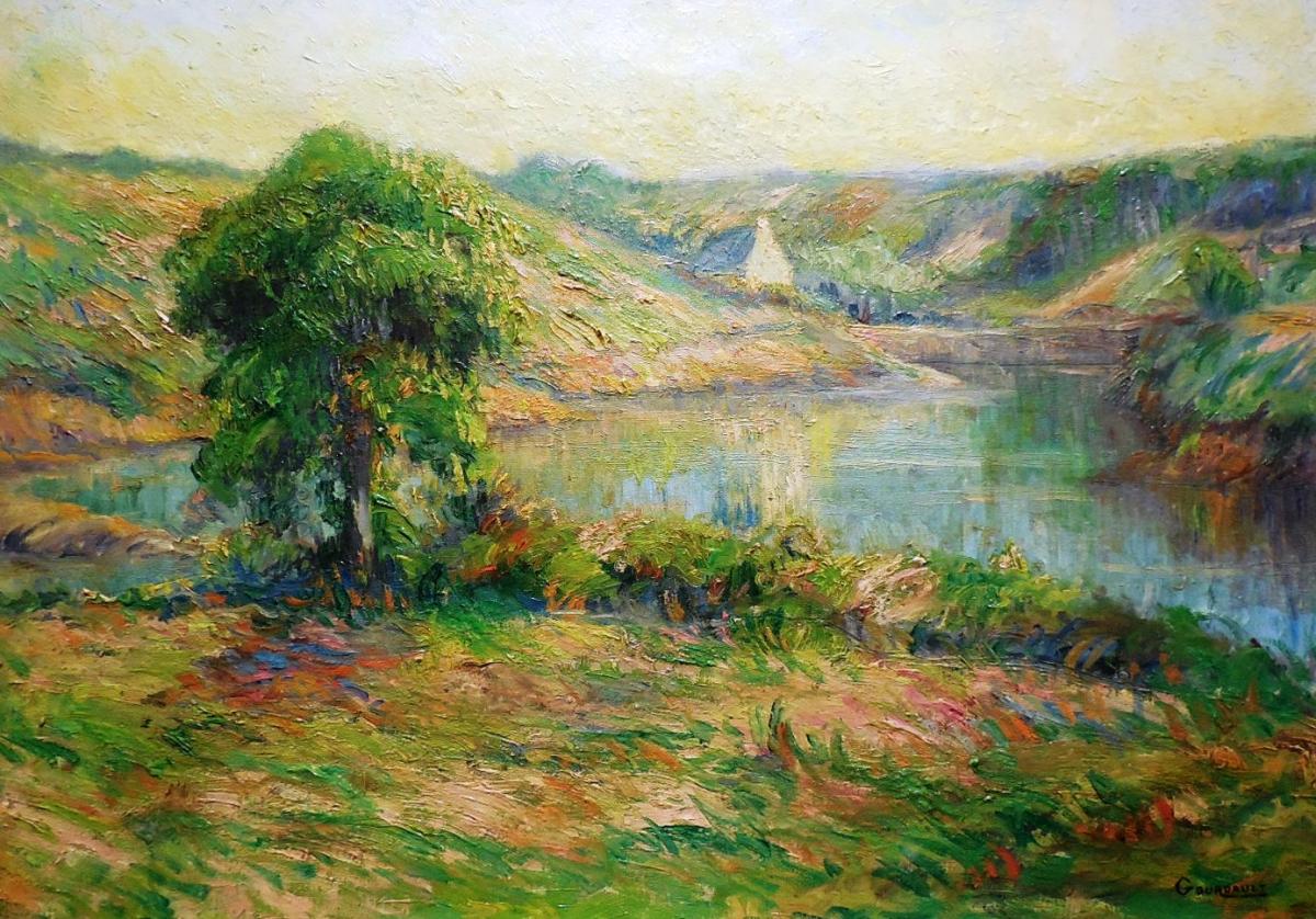 Marius Gourdault , Huile Sur Toile, Le  Port De Doëlan  