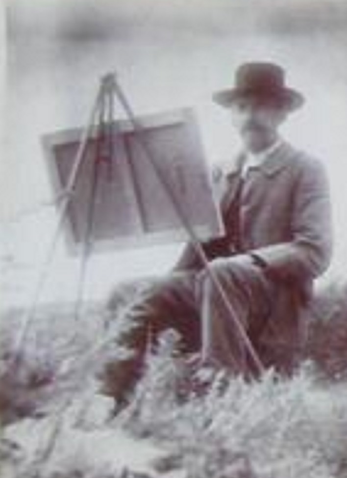 Marius Gourdault (1859 / 1935)  '' Les lavandières à Doëlan ''-photo-2