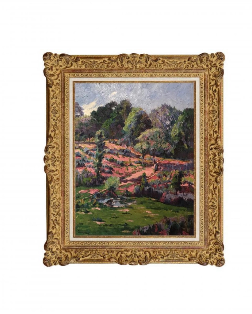 Marius Gourdault (1859 / 1935)  '' Les lavandières à Doëlan ''-photo-2