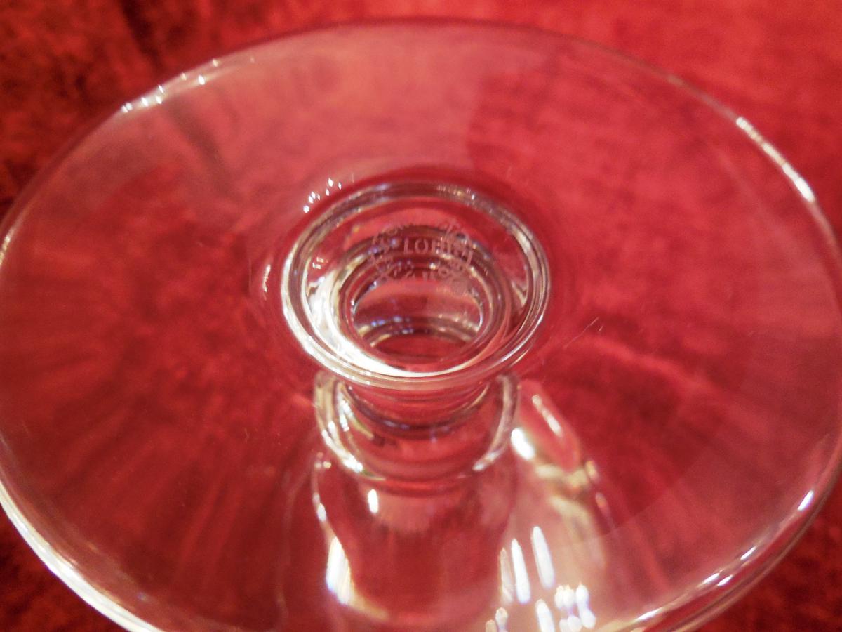 Six Cups Champagne Crystal Saint Louis Cato Model-photo-3
