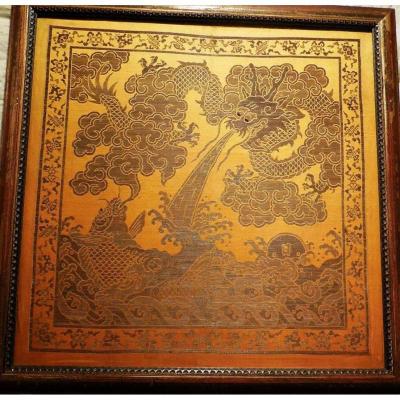 Weaving Kesi Imperial Silk Embroidered With Silver Thread, China, Ming Dynasty (signature)