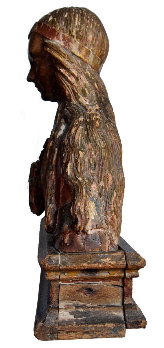 Renaissance Reliquary Bust, Picardy Or Champagne-photo-2