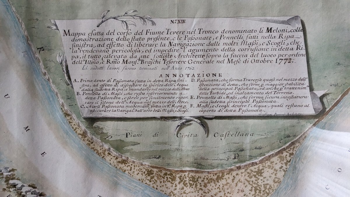 Giuseppe Pannini, plan d'aménagement du fleuve Tibre, 1772-photo-1