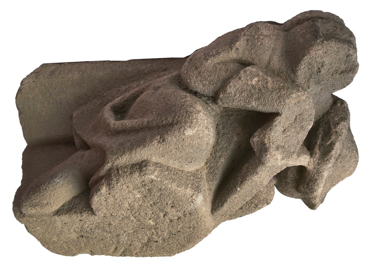 Capital Decorated With A Knight In Armor, 15th Century