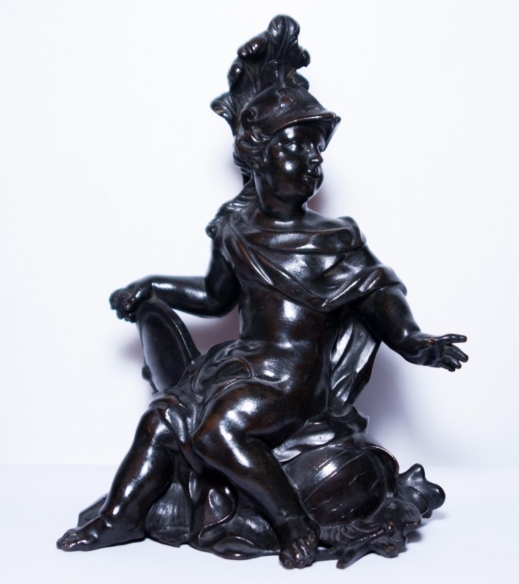 Pair Of Allegorical Bronze Figures, French Regency Period-photo-2
