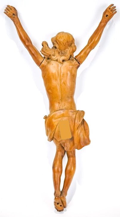 Christ en buis sculpté flamand du XVIIIe siècle-photo-3