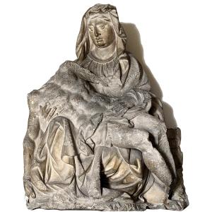 Limestone Pieta, Toulouse School Of The 16th Century