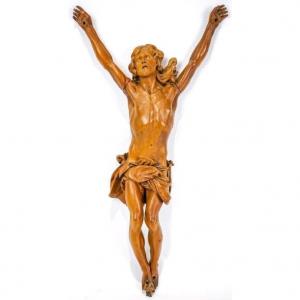 Christ en buis sculpté flamand du XVIIIe siècle