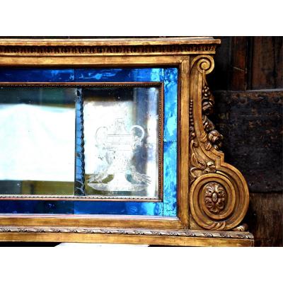 Large Horizontal Venetian Mirror