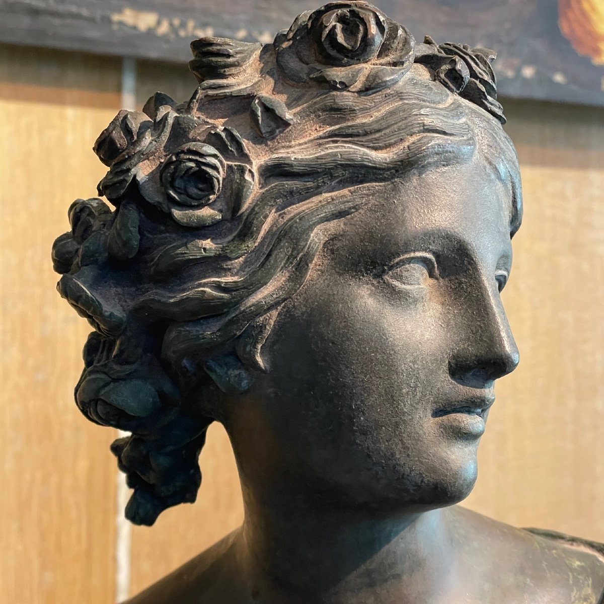Grandes Scuptures En Bronze : Allégories De La Sculpture Et De La Peinture-photo-5