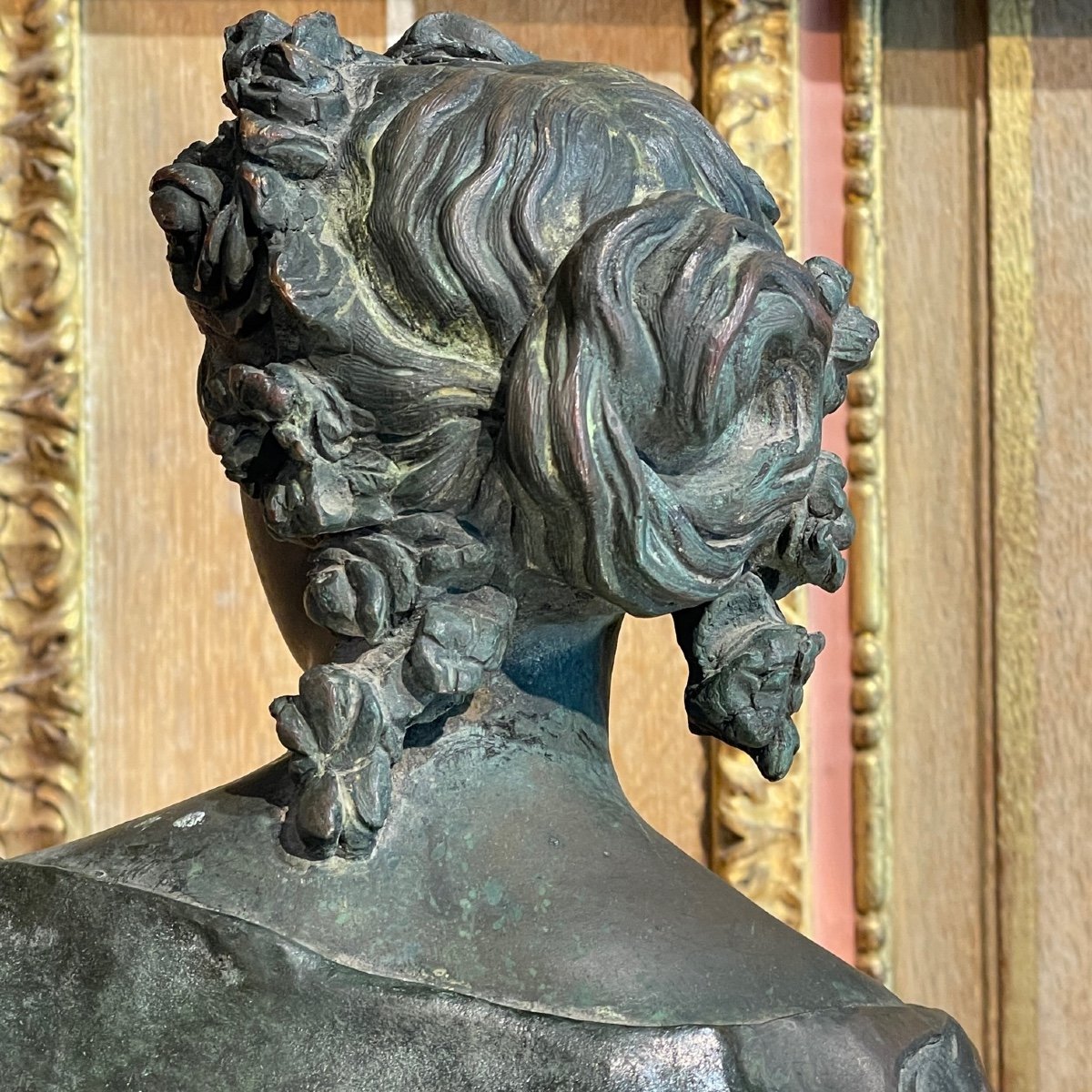 Grandes Scuptures En Bronze : Allégories De La Sculpture Et De La Peinture-photo-7