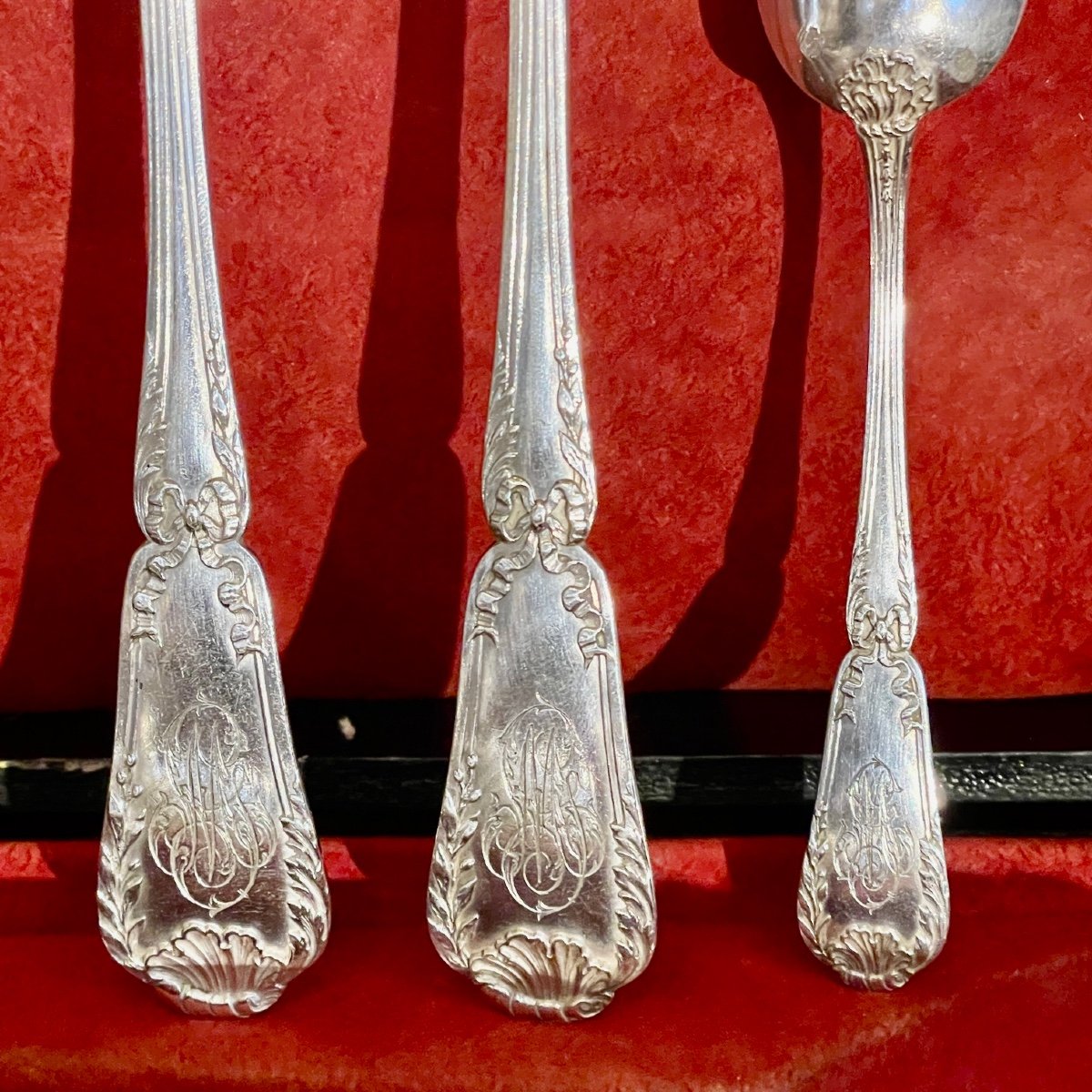 Silver Cutlery Set 37 Pieces Puiforcat-photo-3