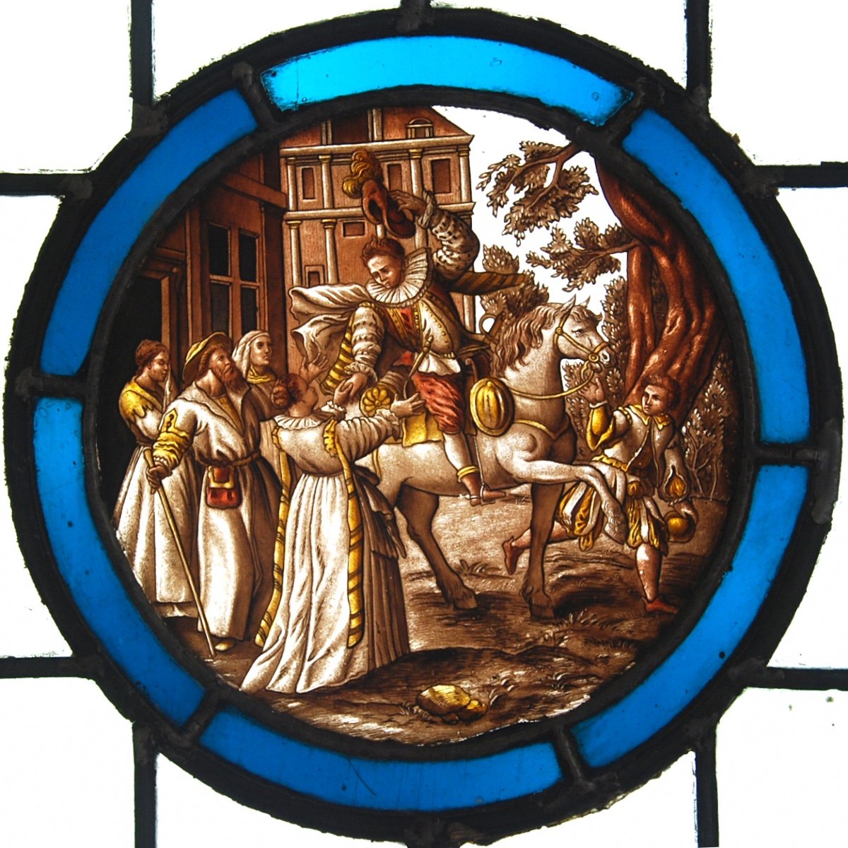 Stained Glass Window With Nineteenth Medallions-photo-3