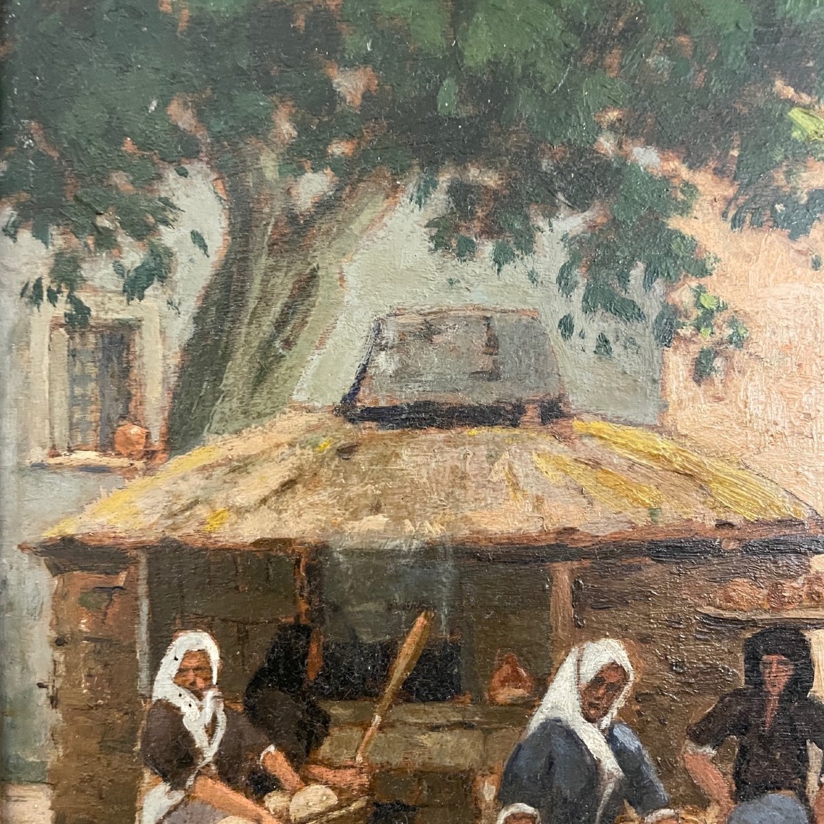 Le Village Corse Huile Signée Belnet-photo-2