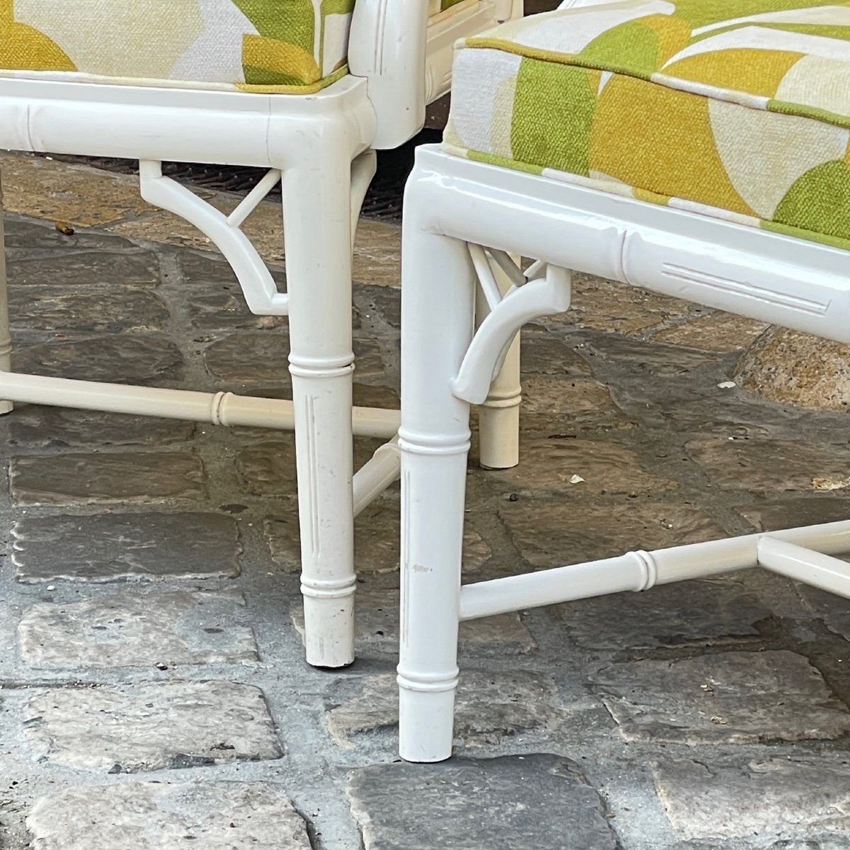 Paire De Fauteuil Bambou-photo-1