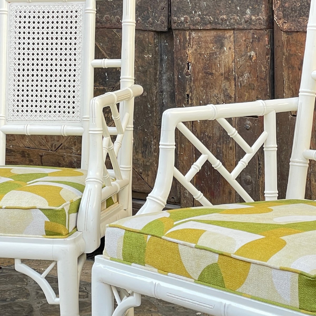 Paire De Fauteuil Bambou-photo-2