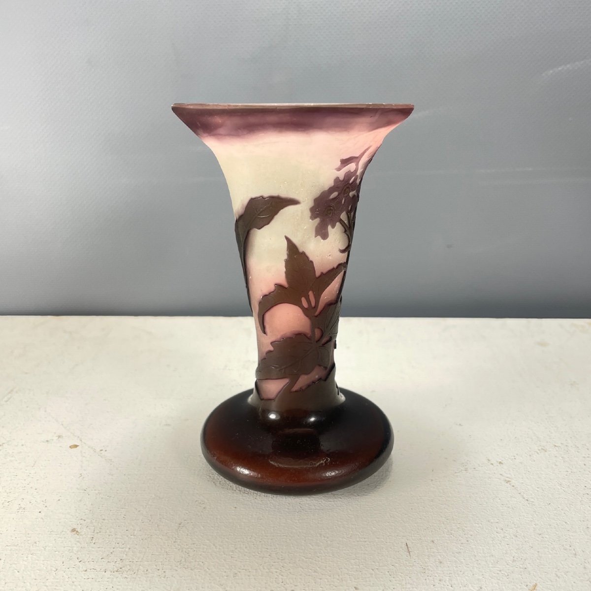 Gallé Vase With Ombelifere Decor-photo-3