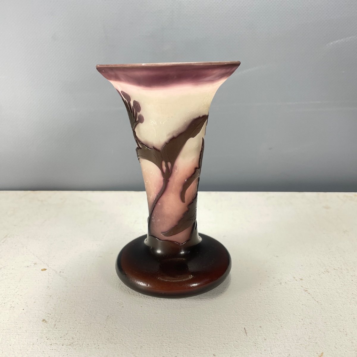 Gallé Vase With Ombelifere Decor-photo-4