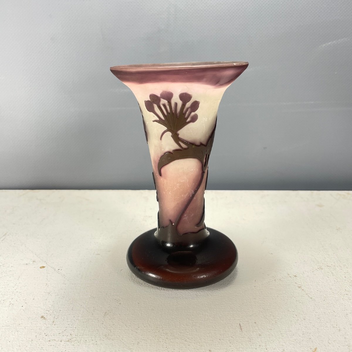 Gallé Vase With Ombelifere Decor-photo-1