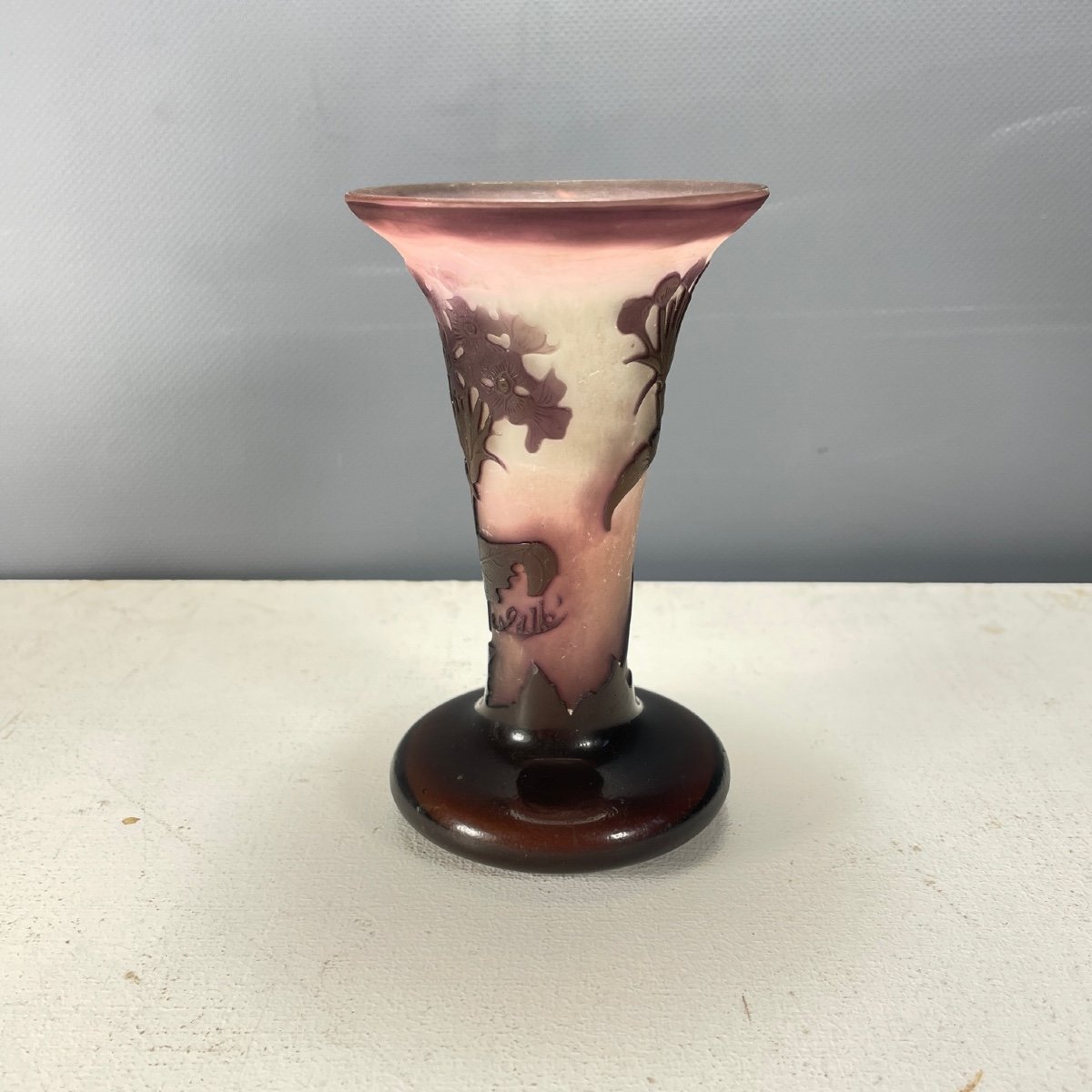 Gallé Vase With Ombelifere Decor-photo-2