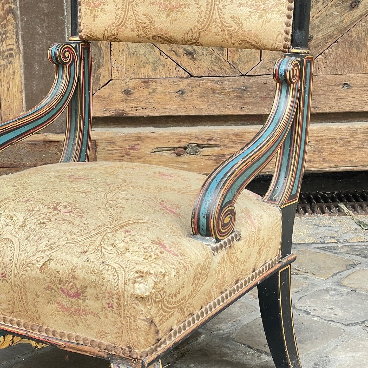 Nineteenth Century Fireside Armchair-photo-2