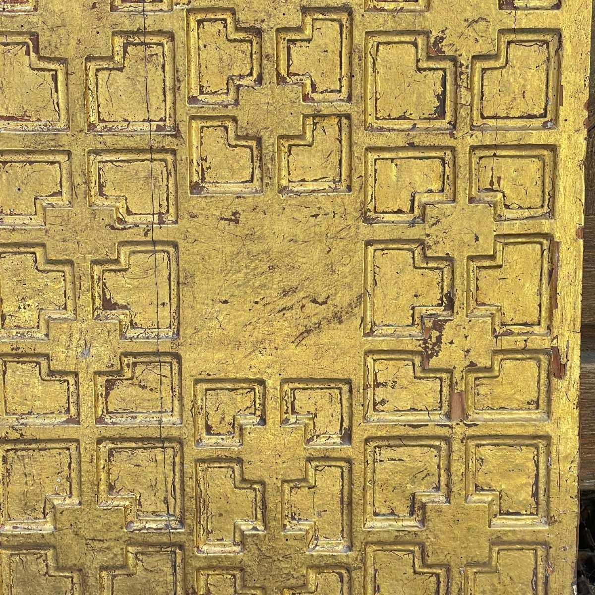 17th Century Golden Wood Panel (n°1)-photo-3