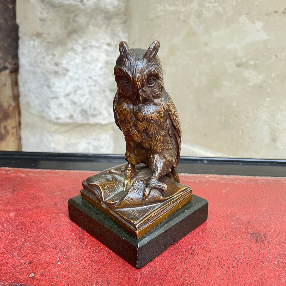 Hibou En Bronze-photo-2