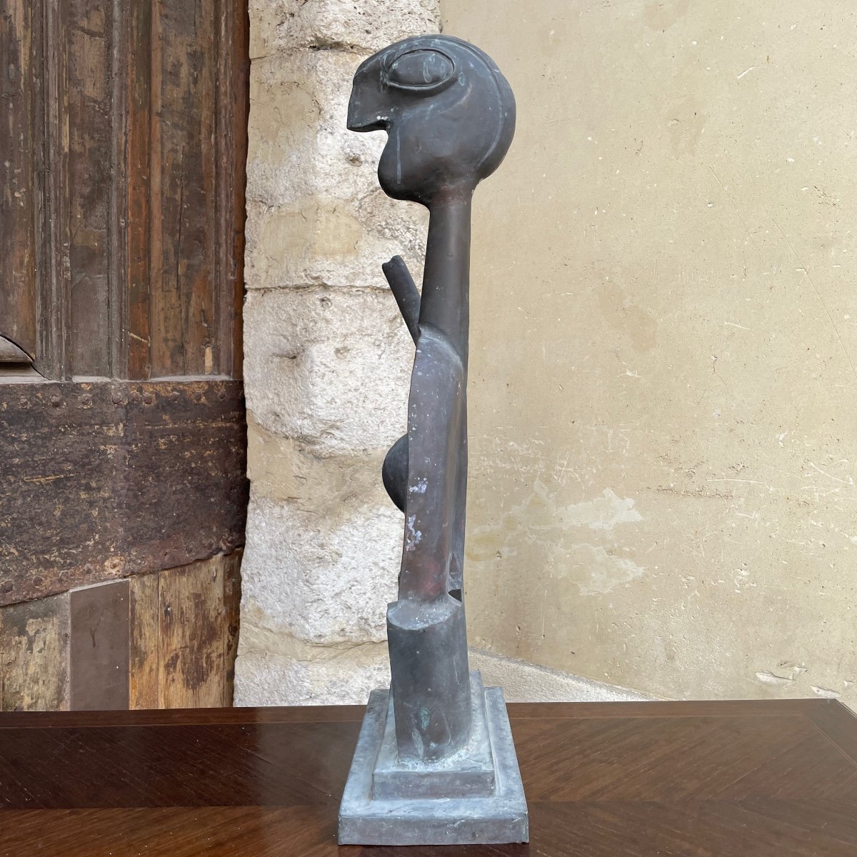 Sculpture en Laiton Szendy (1903-1972)-photo-2