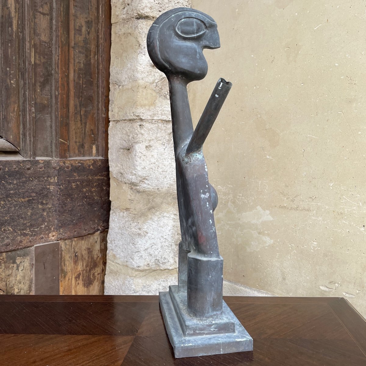 Sculpture en Laiton Szendy (1903-1972)-photo-4