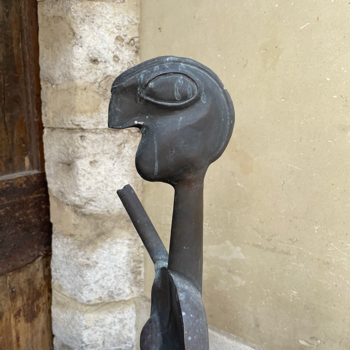 Sculpture en Laiton Szendy (1903-1972)-photo-1