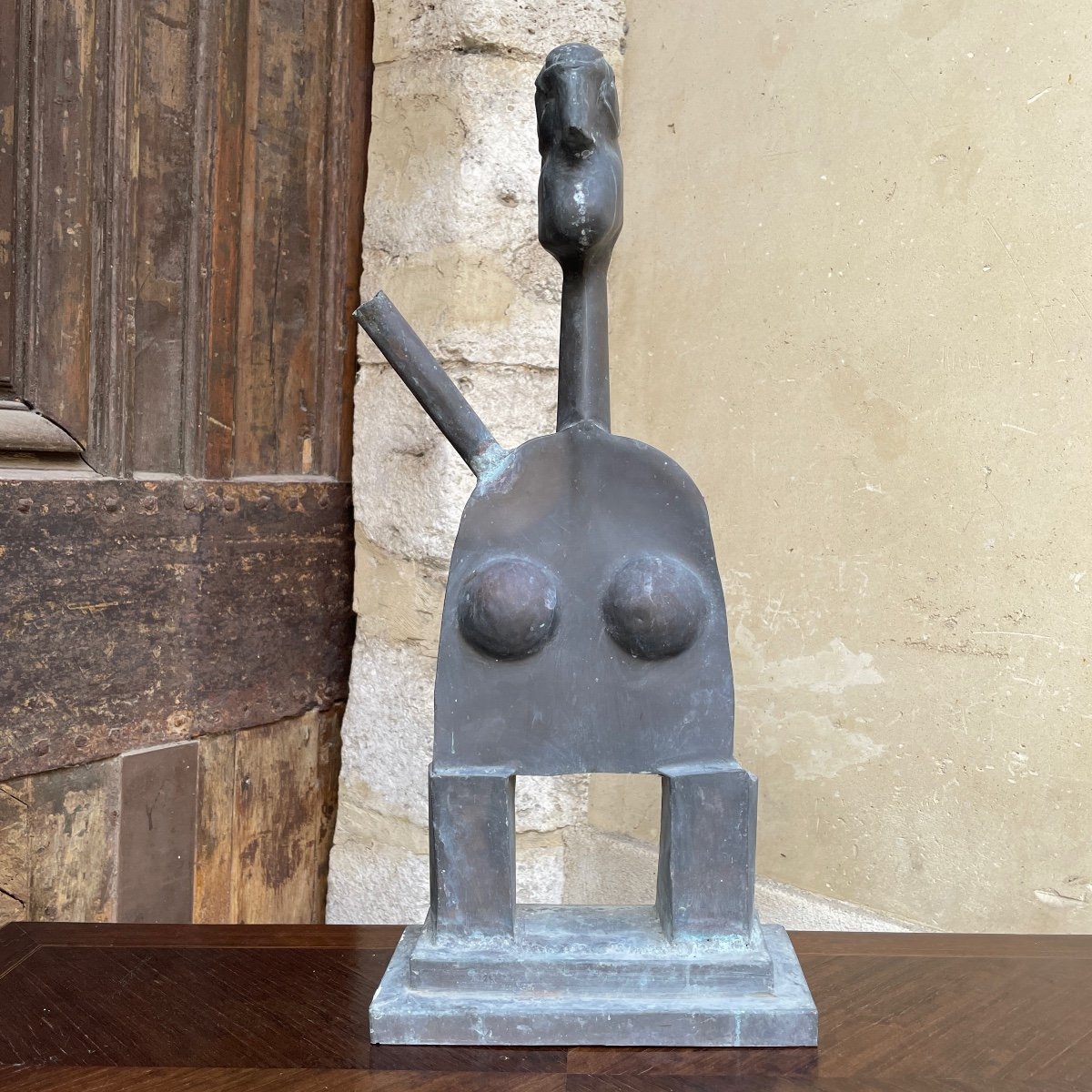 Sculpture en Laiton Szendy (1903-1972)