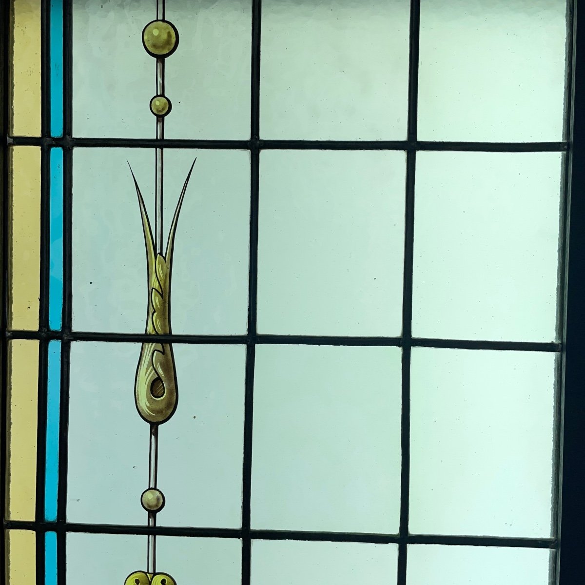 Stained Glass Window With Vases-photo-3