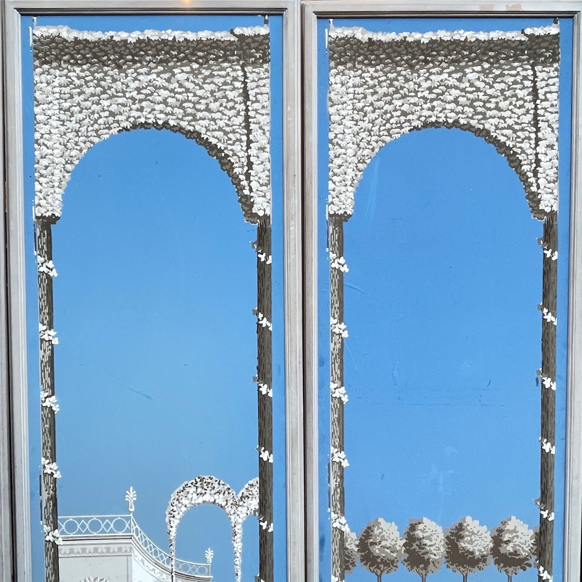 6 Panels Of 19th Century Panoramic Wallpaper-photo-2
