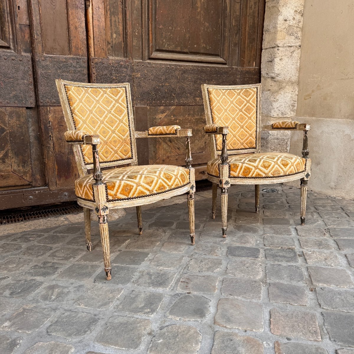 Pair Of Directoire Armchairs-photo-2