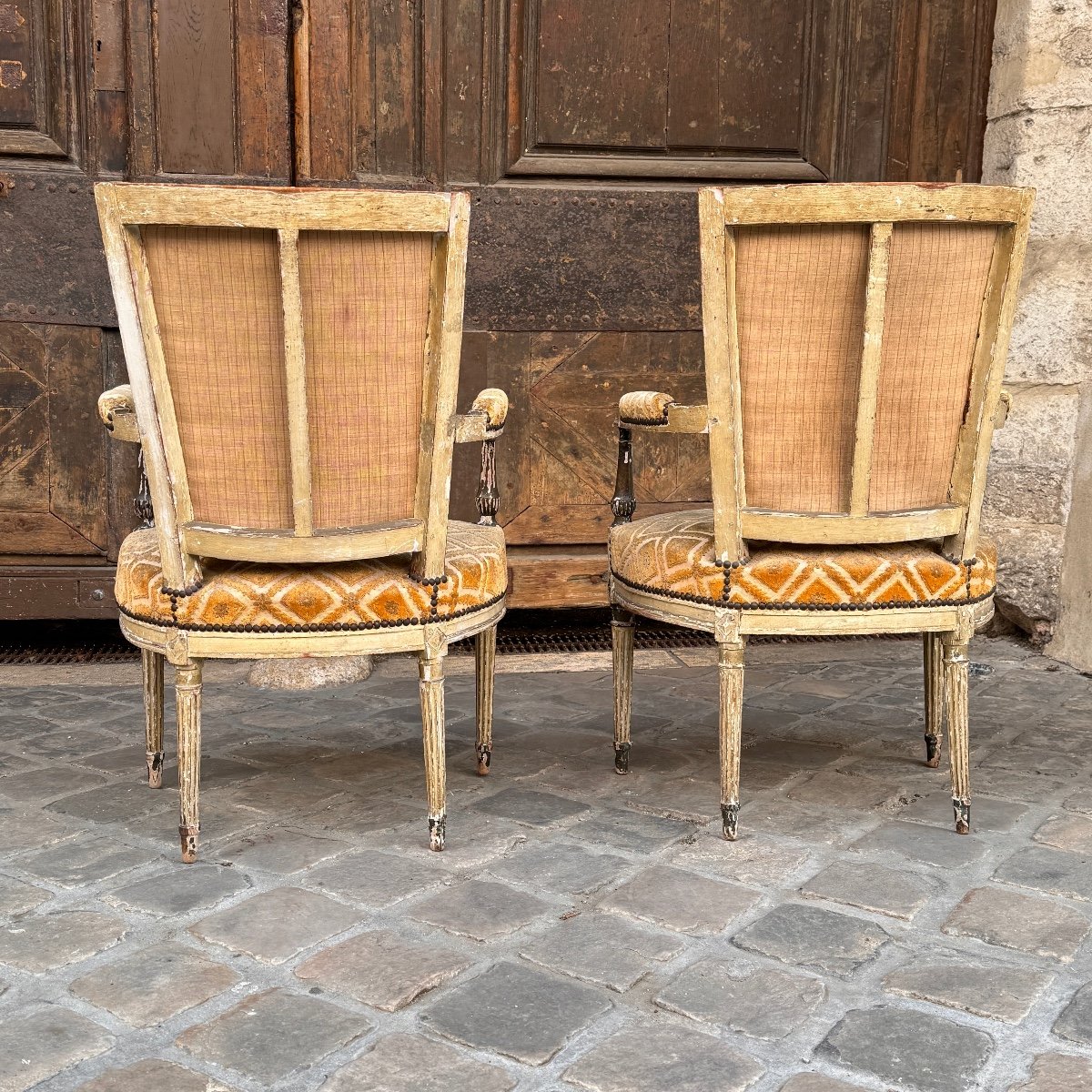 Pair Of Directoire Armchairs-photo-4